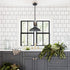 Industrial Barn Pendant Light Rod Adjustable Kitchen Lighting Black